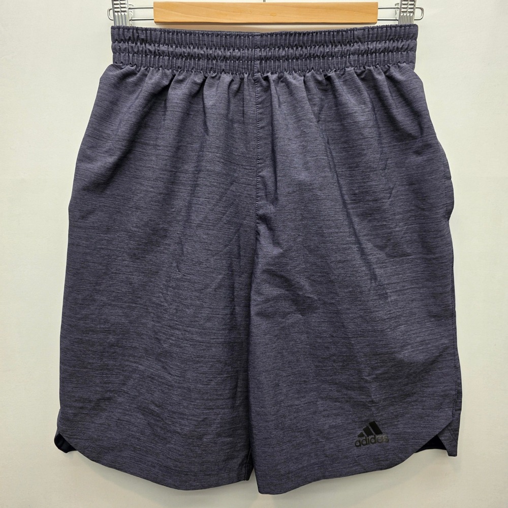 Adidas Mens Climalite Athletic Shorts Gray Heather Training Gym Workout Size S